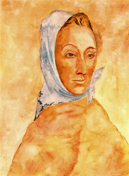 Pablo Picasso Portrait Of Fernande Olivier In Headscarves